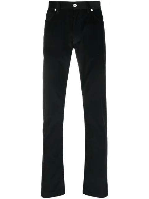 Brioni SN Meribel straight-leg cotton trousers Black SPY40LO9043