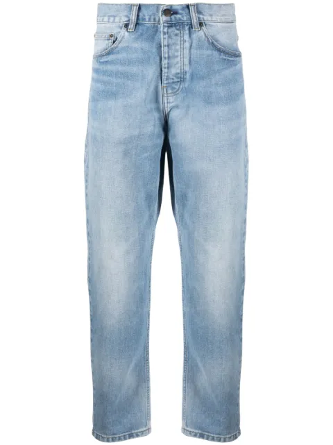 Carhartt WIP Newel logo-patch straight-leg jeans Blue I029208