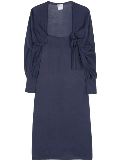 Valentino Garavani Pre-Owned 2000s knitted midi dress Blue VAG280LS