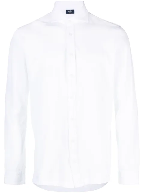 Barba long-sleeve cotton shirt White 8140160582