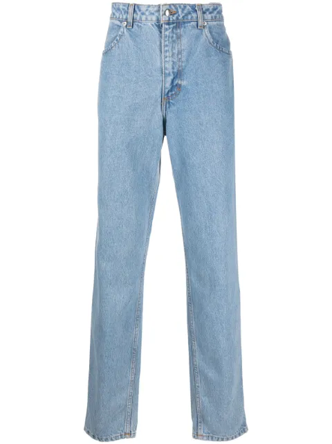Eckhaus Latta mid-rise straight-leg jeans Blue 332ELCORETB