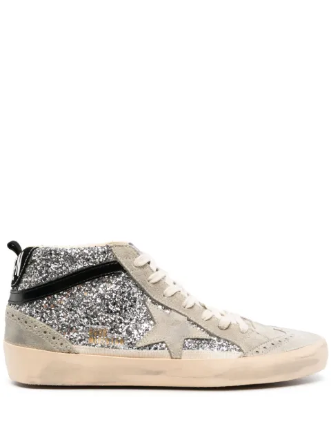 Golden Goose Mid Star glitter sneakers Grey GWF00122F004554
