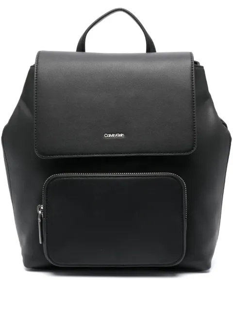 Calvin Klein Must logo-plaque backpack Black K60K610742