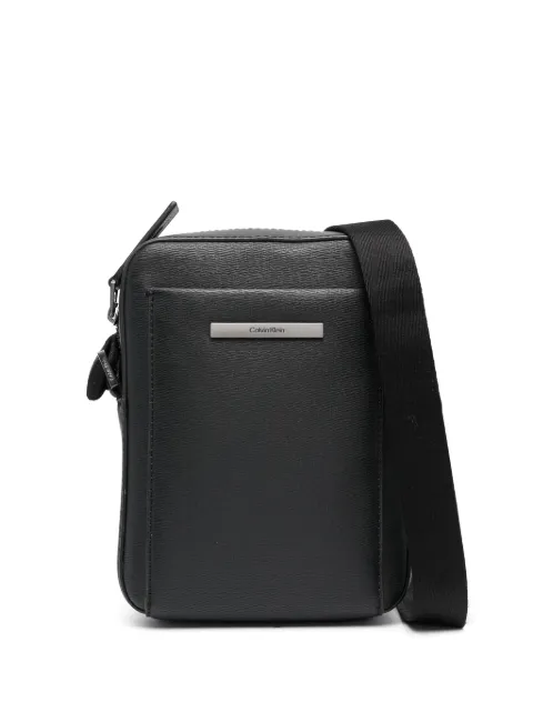 Calvin Klein grained-texture messenger bag Black K50K510544
