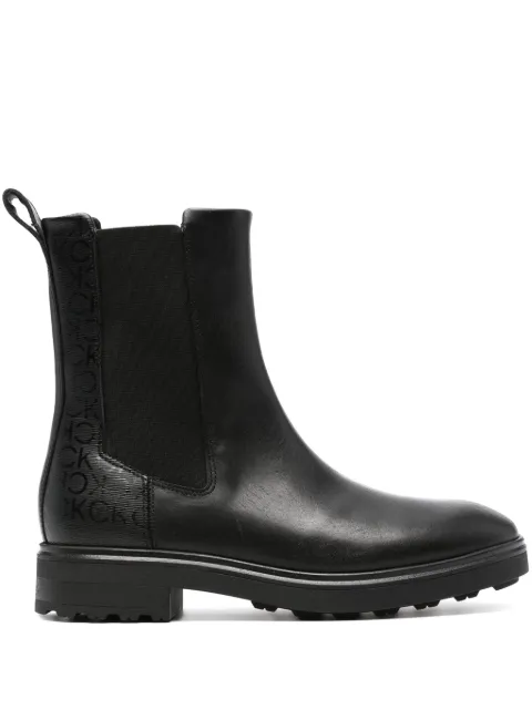 Calvin Klein Cleat 40mm leather boots Black HW0HW01699