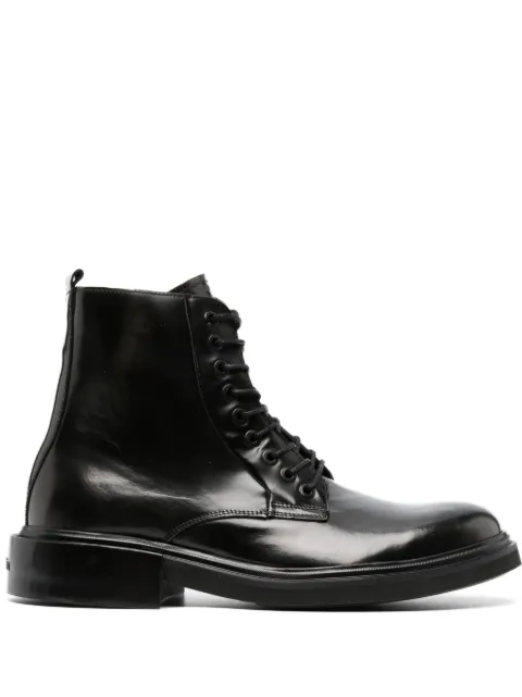 Calvin Klein leather lace-up boots Black HM0HM01028