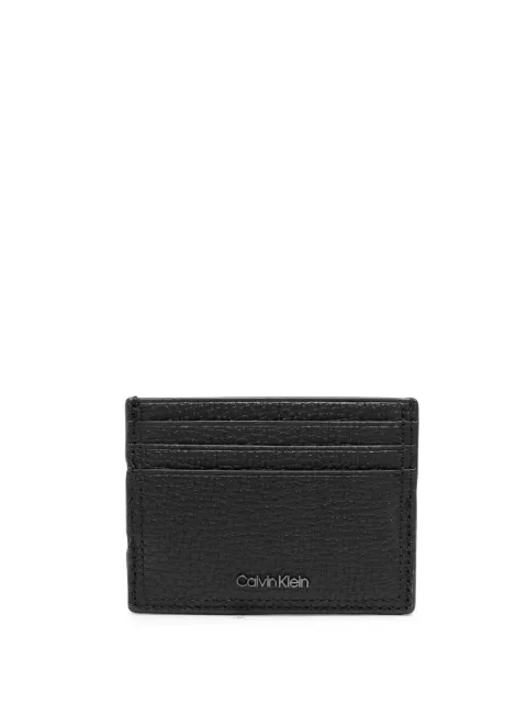 Calvin Klein Minimalism leather cardholder Black K50K509613