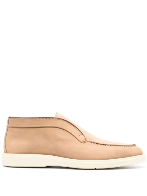 Santoni leather slip-on boots Neutrals MGDT17823TICBNCJ