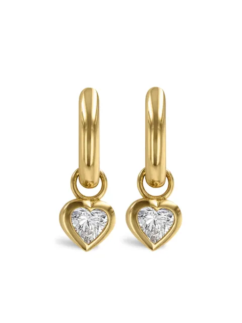 Pragnell 18kt yellow gold Sundance diamond hoop earrings Gold SND0081