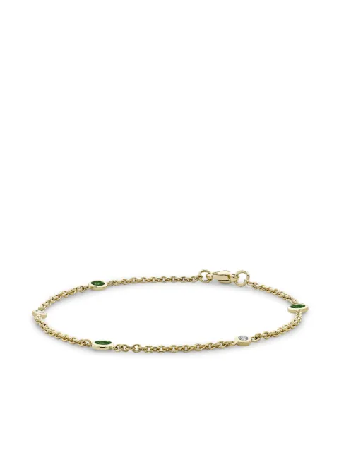 Pragnell 18kt yellow gold Sundance emerald and diamond bracelet Gold CR2100