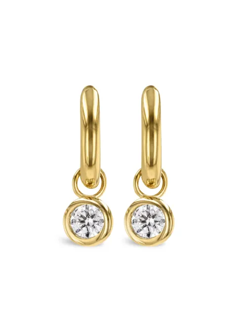 Pragnell 18kt yellow gold Sundance diamond hoop earrings Gold SND0082