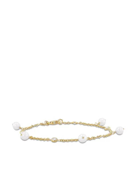 Pragnell 18kt yellow gold pearl and diamond bracelet Gold SND0022