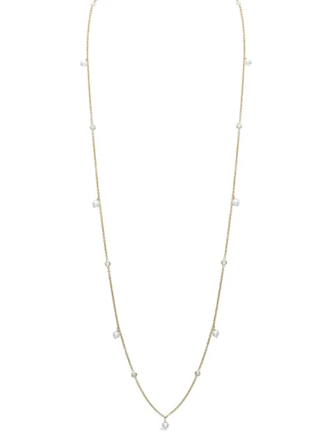 Pragnell 18kt yellow gold Sundance diamond and pearl necklace Gold CR2349