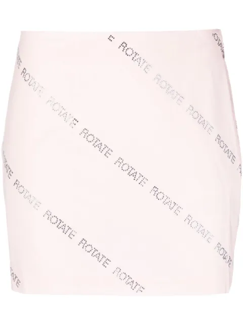 ROTATE BIRGER CHRISTENSEN crystal-embellished miniskirt Pink 7003452854