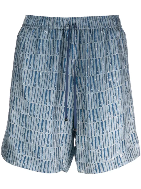 AMIRI gradient drawstring shorts Blue PF23MPB048