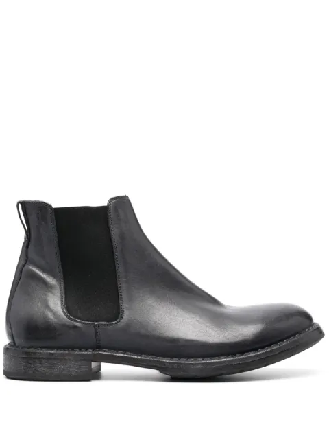 Moma Tronchetto leather boots Grey 50306CCU