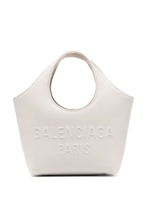 Balenciaga Mary-Kate XS leather tote bag Neutrals 7470362AAOS
