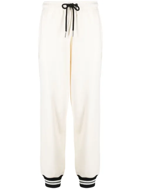 Moncler striped-trim track pants White I20938H00007899U5