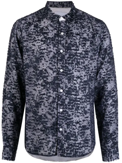 Private Stock The Vital textured shirt Blue PS02ADW18