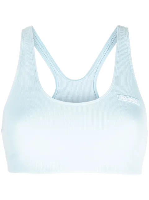 Sporty & Rich racerback ribbed tank top Blue BR841BB