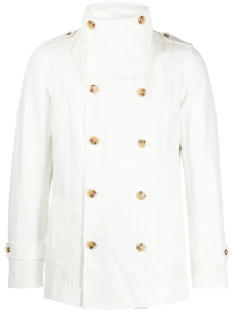 Private Stock The Claude stand-up collar jacket White PS02ADX10C