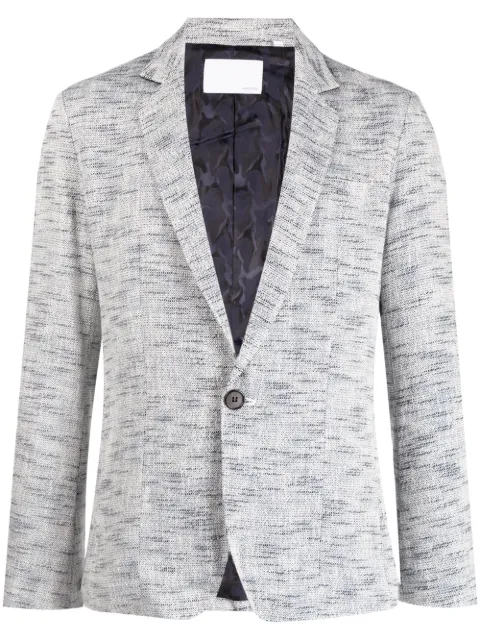 Private Stock The Rene notched-lapels blazer White PS02ADX01B