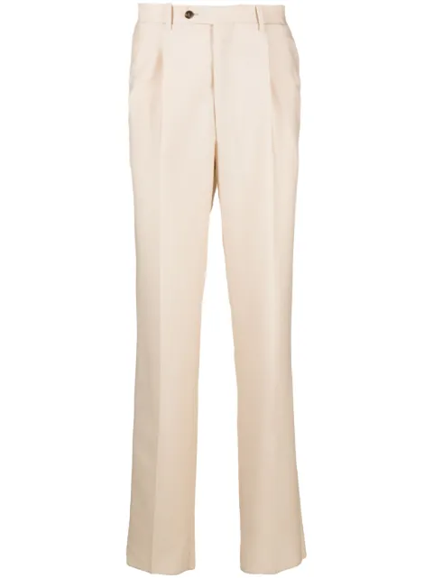 Bally pressed-crease tailored trousers Neutrals MTR00RWO101