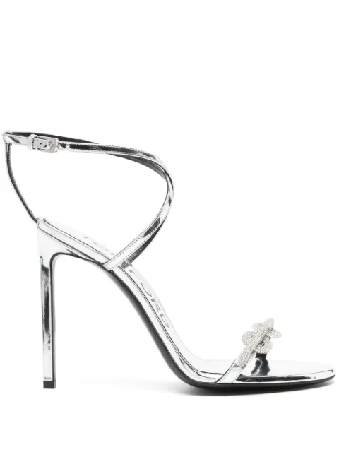 TOM FORD 105mm crystal-embellished sandals Silver W2406LCL234S