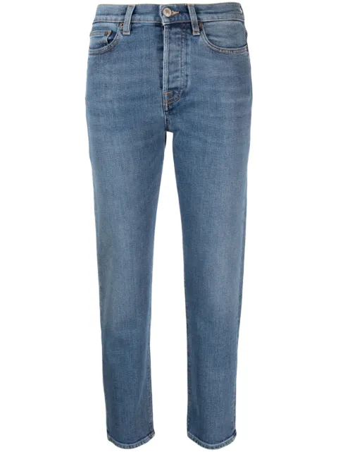Jeanerica Classic high-waisted cropped jeans Blue B5PDCW002201