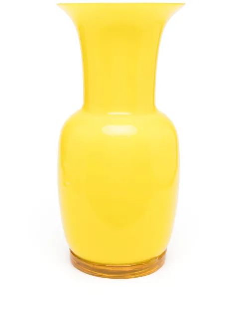 Venini Opalino porcelain vase Yellow FO370624000O0ASJ
