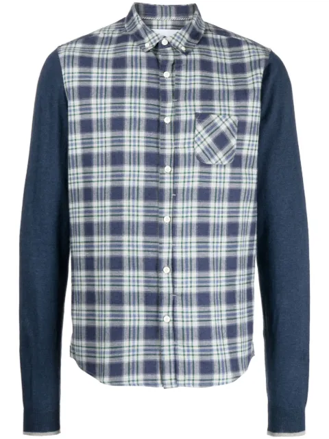 Private Stock The Sebastien check-print shirt Blue PS02ADW08B