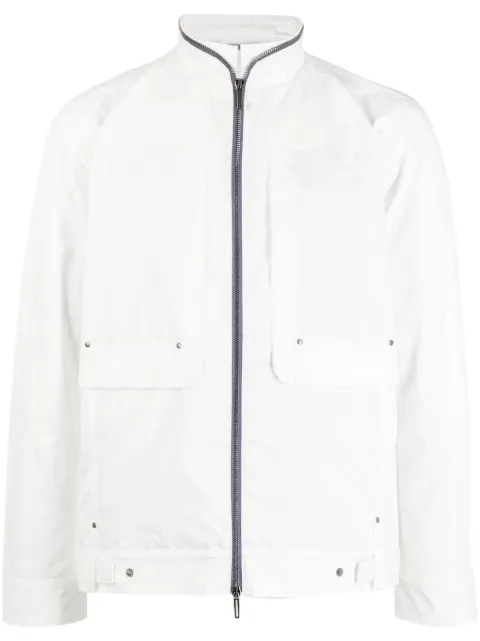 Private Stock The Bureau stand-up collar jacket White PS02ADX21B