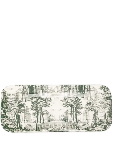 Fornasetti Eighteenth-Century Garden table tray Green C21Y128
