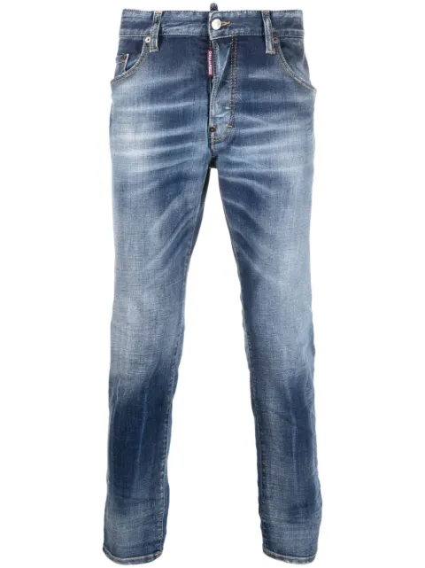 DSQUARED2 washed slim-fit jeans Blue S74LB1317S30664