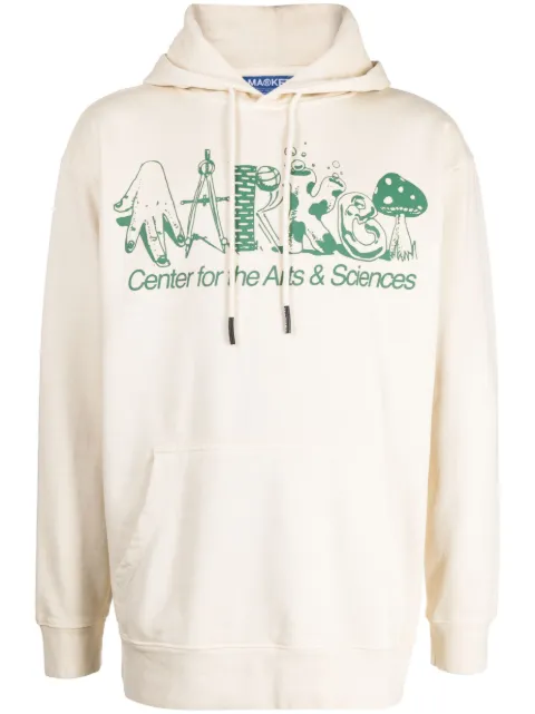 MARKET Smiley Arts & Sciences cotton hoodie Neutrals 397000466