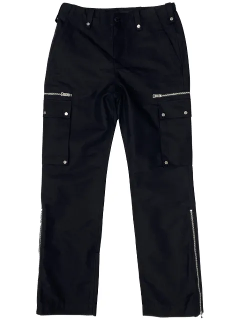 Purple Brand straight-leg cargo jeans Black P520WBBC423