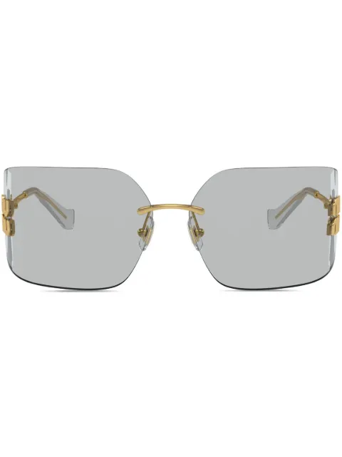 Miu Miu Eyewear Runway frameless sunglasses Gold SMU54YC080E5AK