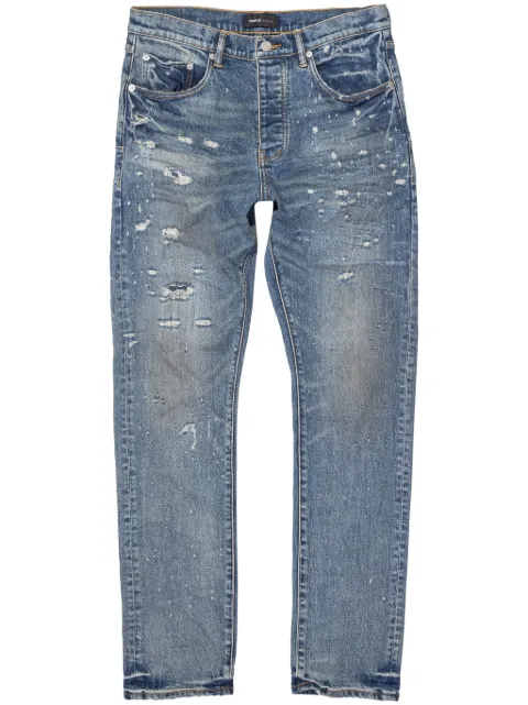 Purple Brand P005 Vintage Laser straight jeans Blue P005VLAM423