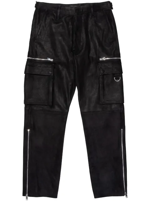 Purple Brand zipped cargo trousers Black P521LPBB423