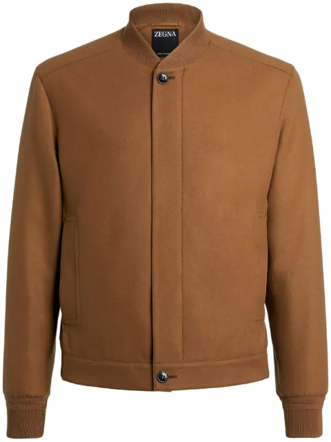 Zegna Elements Oasi cashmere bomber jacket Brown UCT46A6C119