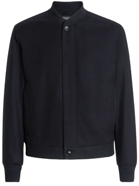 Zegna Oasi Elements cashmere bomber jacket Blue UCT46A6C119