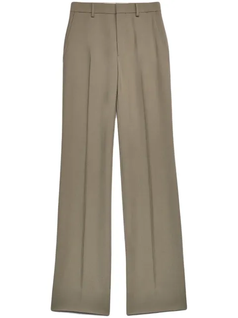 AMI Paris wide-leg virgin-wool trousers Neutrals H23FTR415WV0026