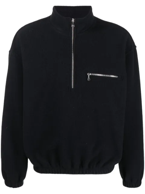 Rier high-neck zip-up jacket Black NFL1X02