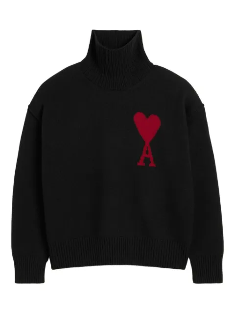 AMI Paris Ami de Coeur sweater Black BFUKS406018