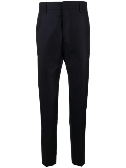 AMI Paris tapered-leg wool trousers Blue H23HTR004WV0023