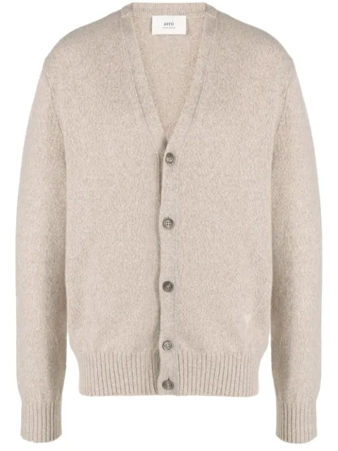 AMI Paris Ami de Coeur cardigan Neutrals H23HKC127005
