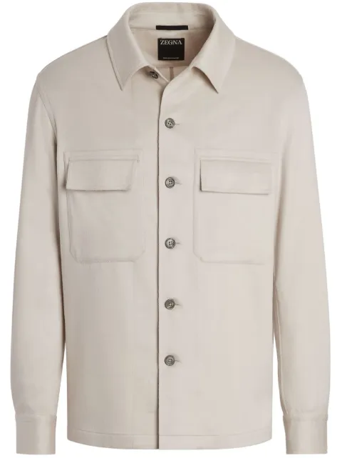 Zegna Alba Oasi shirt jacket White E8V46SOT6