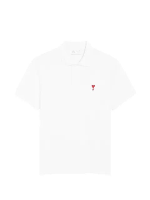 AMI Paris Ami de Coeur polo shirt White H26BFUPL001760