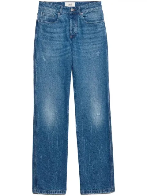 AMI Paris low-rise straight-leg jeans Blue H23UTR500DE0016