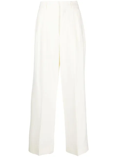 AMI Paris high-waisted flared trousers H23FTR508WV0026